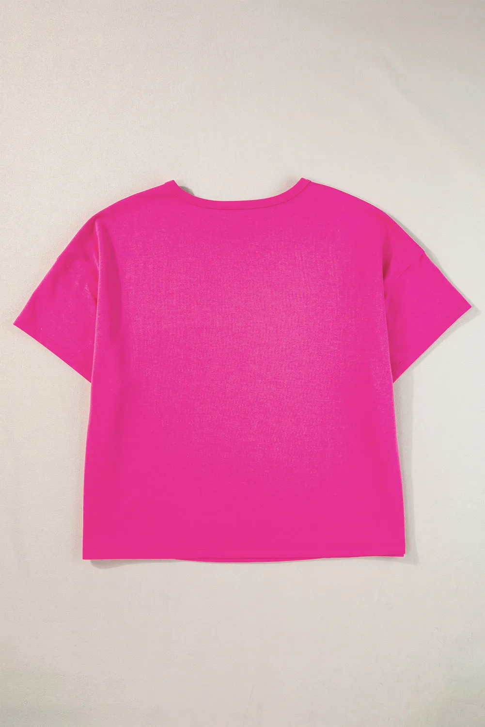 Pocketed Round Neck Short Sleeve T-Shirt sold by Charming Charlie product image thumbnail 3