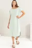 HYFVE Short Sleeve High-Low Slit Midi Dress sold by Charming Charlie