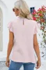 Ruffled Round Neck Cap Sleeve Blouse sold by Charming Charlie