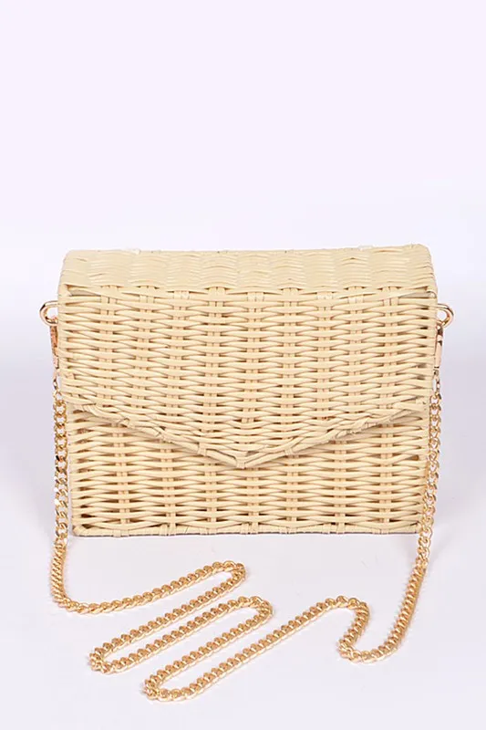 Basket Weaved Box Swing Bag sold by Charming Charlie