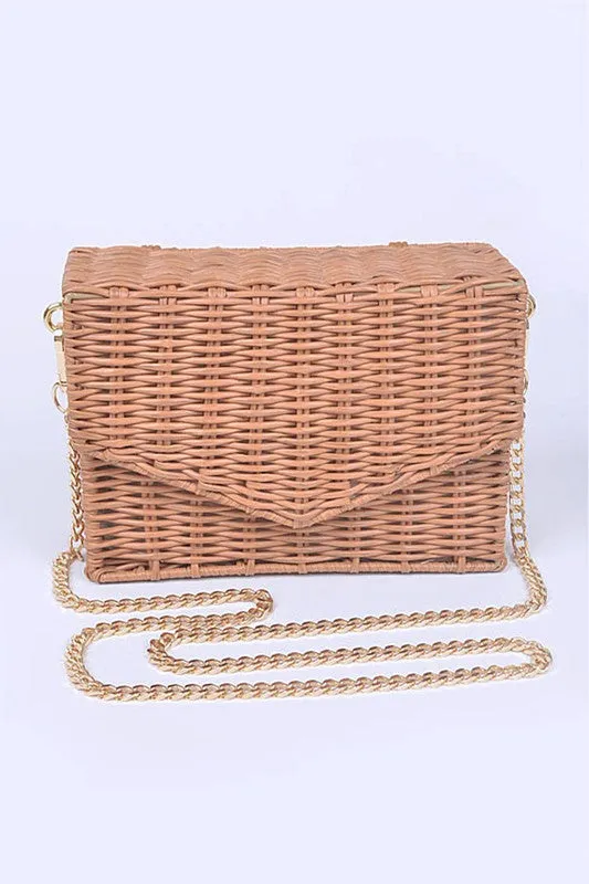 Basket Weaved Box Swing Bag sold by Charming Charlie product image thumbnail 2