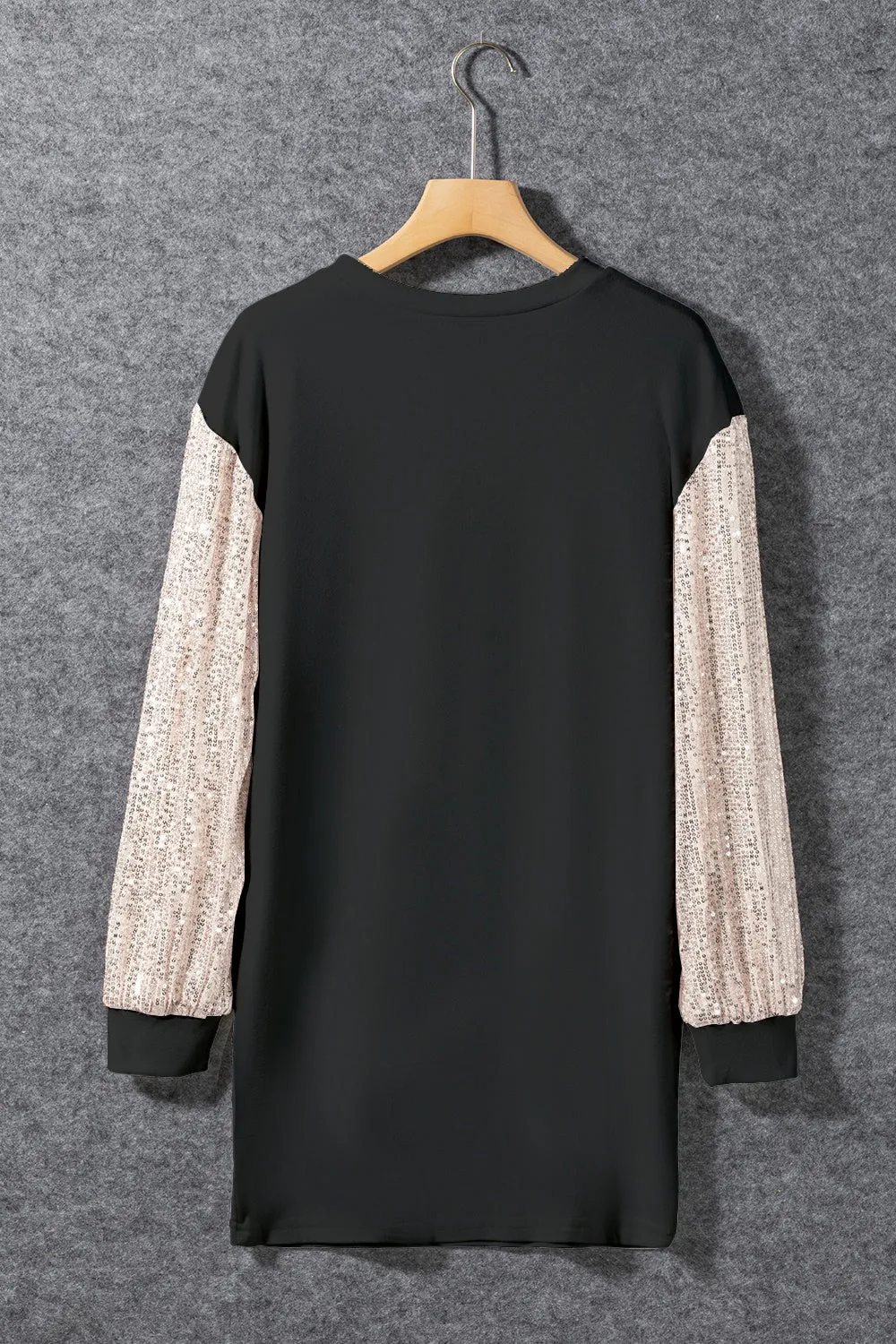 Sequin Round Neck Long Sleeve Dress sold by Charming Charlie product image thumbnail 3