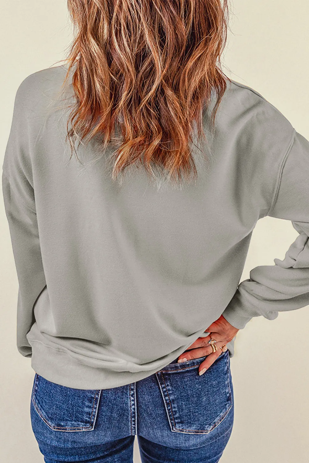 Bow Graphic Round Neck Long Sleeve Sweatshirt sold by Charming Charlie product image thumbnail 3