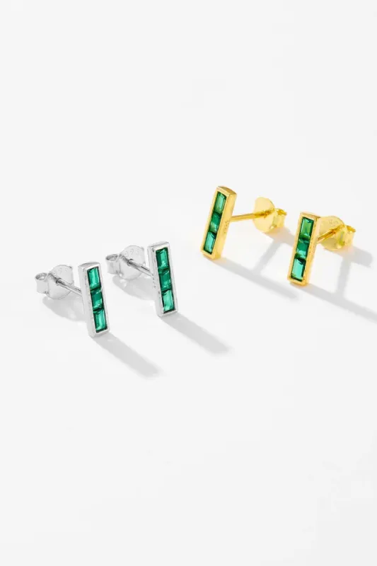 925 Sterling Silver Zircon Stud Earrings sold by Charming Charlie