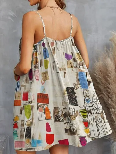 Printed Spaghetti Strap Mini Dress sold by Charming Charlie product image thumbnail 2