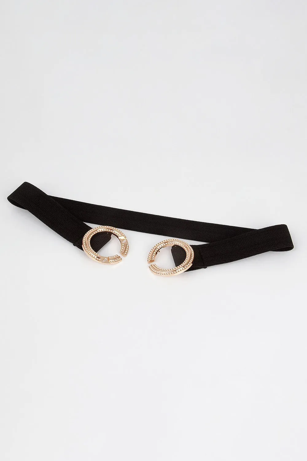 Double Hoop Buckle Elastic Belt sold by Charming Charlie product image thumbnail 3