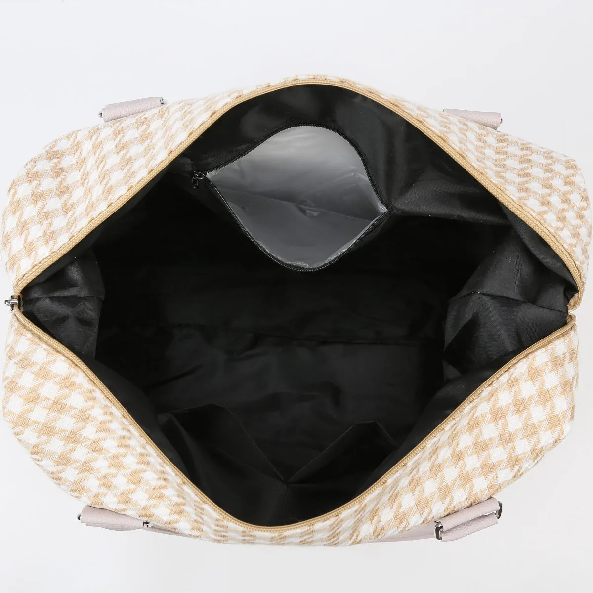 Houndstooth Canvas Travel Bag sold by Charming Charlie product image thumbnail 2