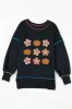 Pumpkin & Flower Graphic Long Sleeve Sweatshirt sold by Charming Charlie