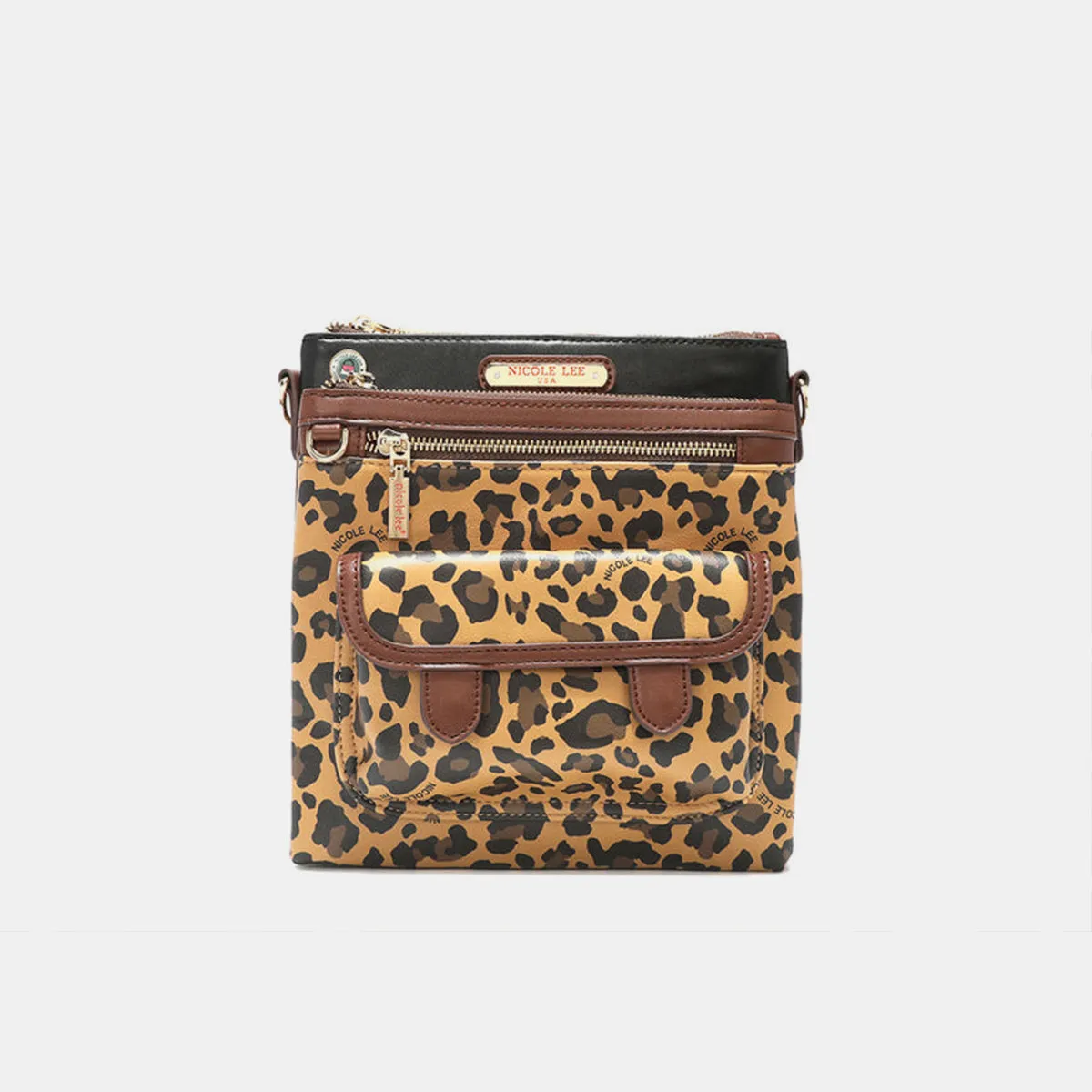 Nicole Lee USA Leopard crossbody bag sold by Charming Charlie