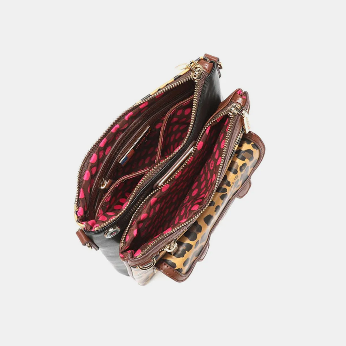 Nicole Lee USA Leopard crossbody bag sold by Charming Charlie product image thumbnail 5