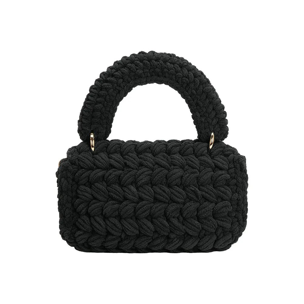 Avery Chenille Black Crossbody Bag sold by Charming Charlie product image thumbnail 3