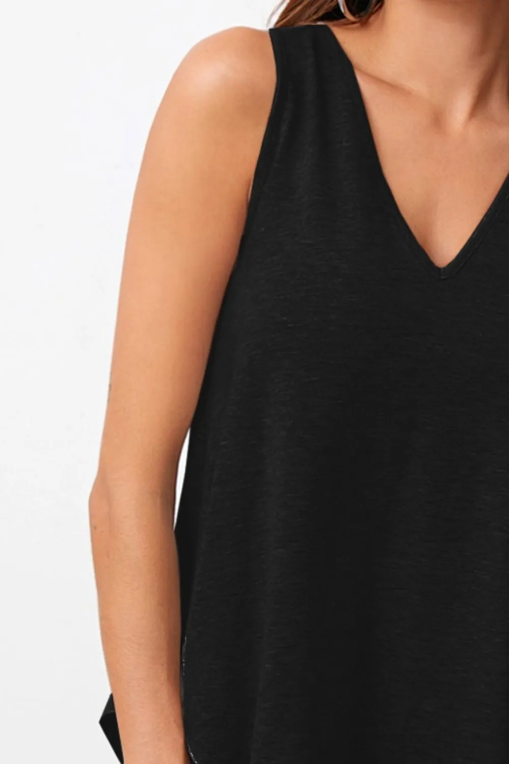 V-Neck Wide Strap Tank sold by Charming Charlie product image thumbnail 3
