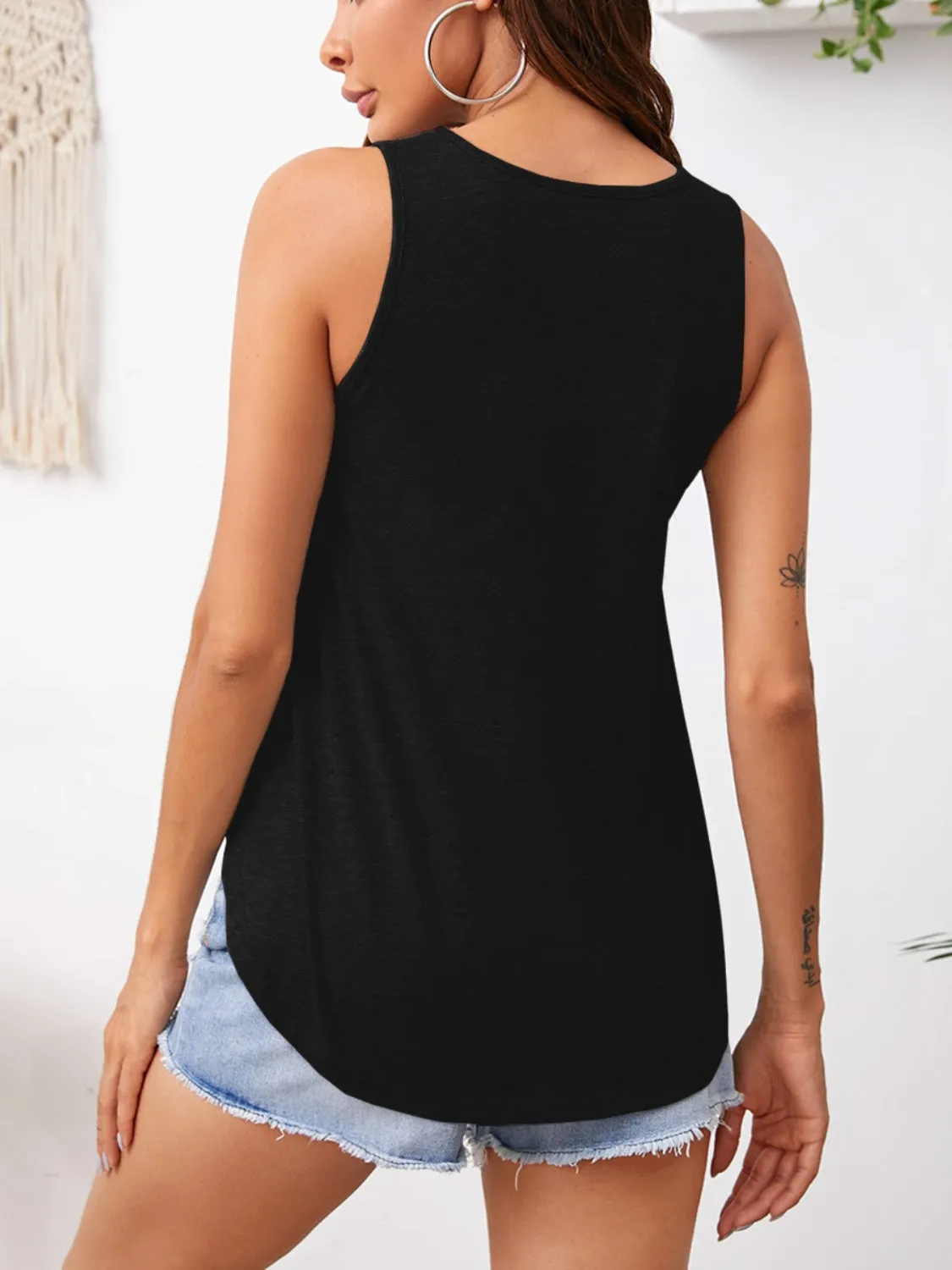 V-Neck Wide Strap Tank sold by Charming Charlie product image thumbnail 2