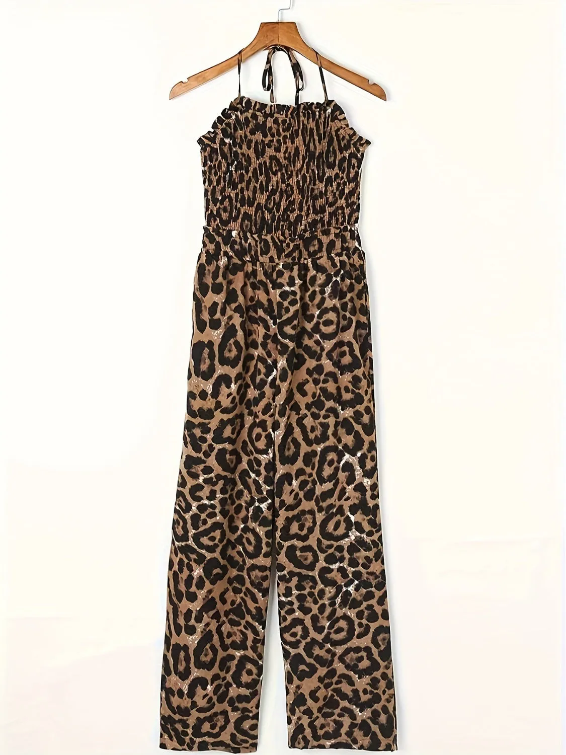 Full Size Leopard Halter Neck Jumpsuit sold by Charming Charlie product image thumbnail 2
