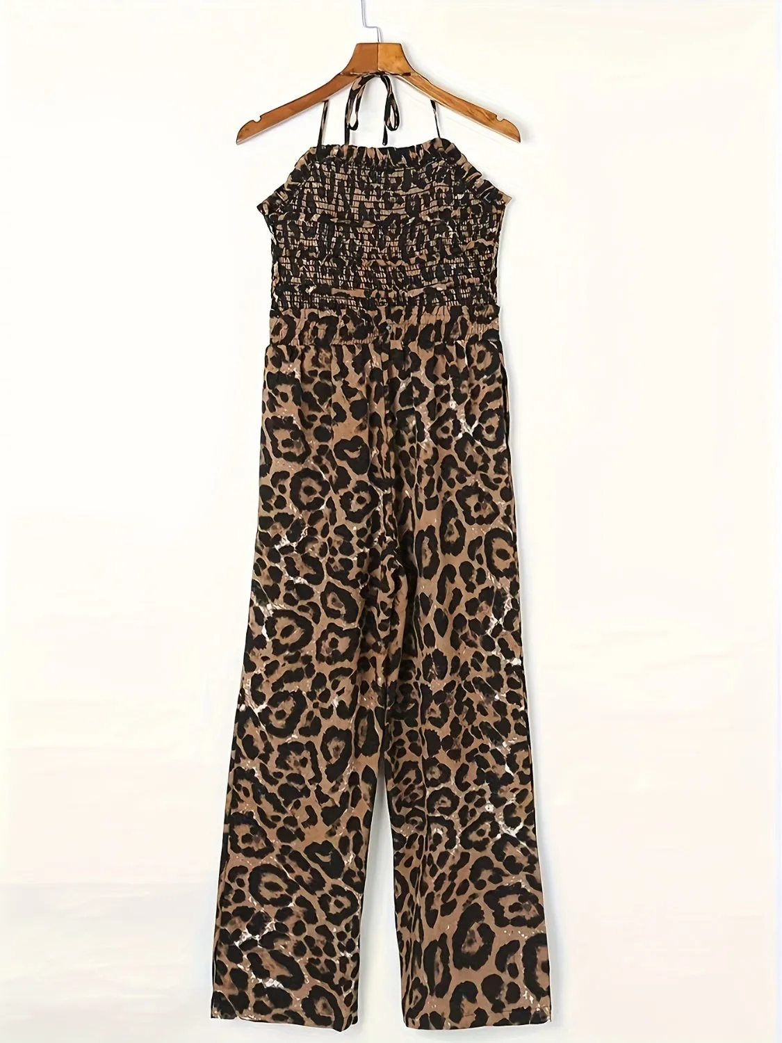 Full Size Leopard Halter Neck Jumpsuit sold by Charming Charlie product image thumbnail 3