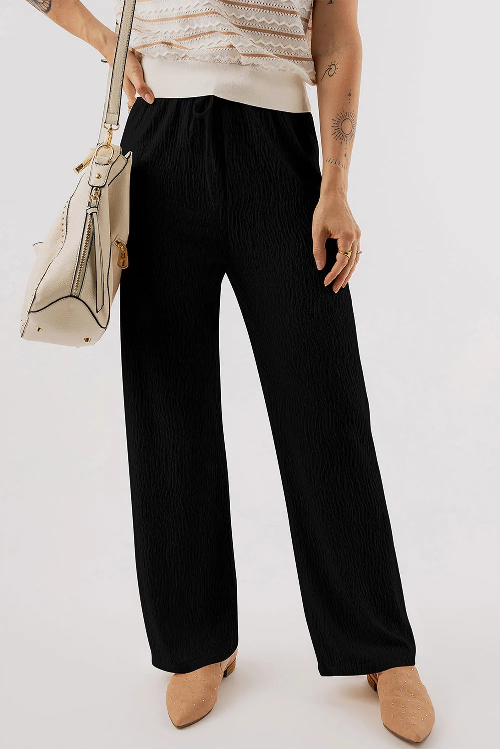 Textured Straight Leg Pants sold by Charming Charlie product image thumbnail 2