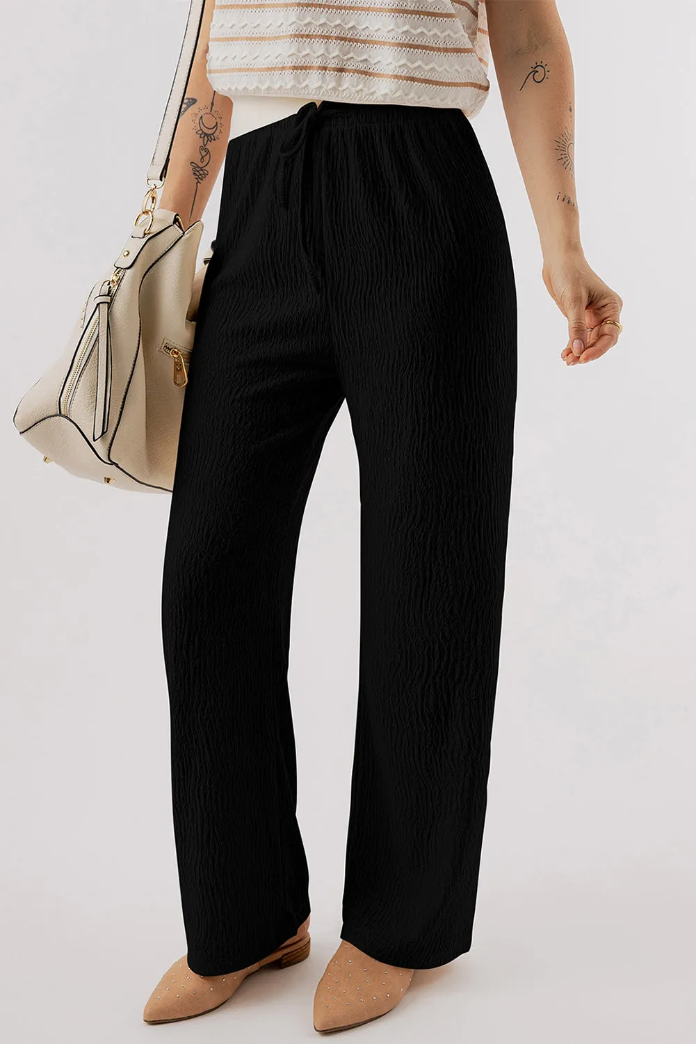 Textured Straight Leg Pants sold by Charming Charlie product image thumbnail 4