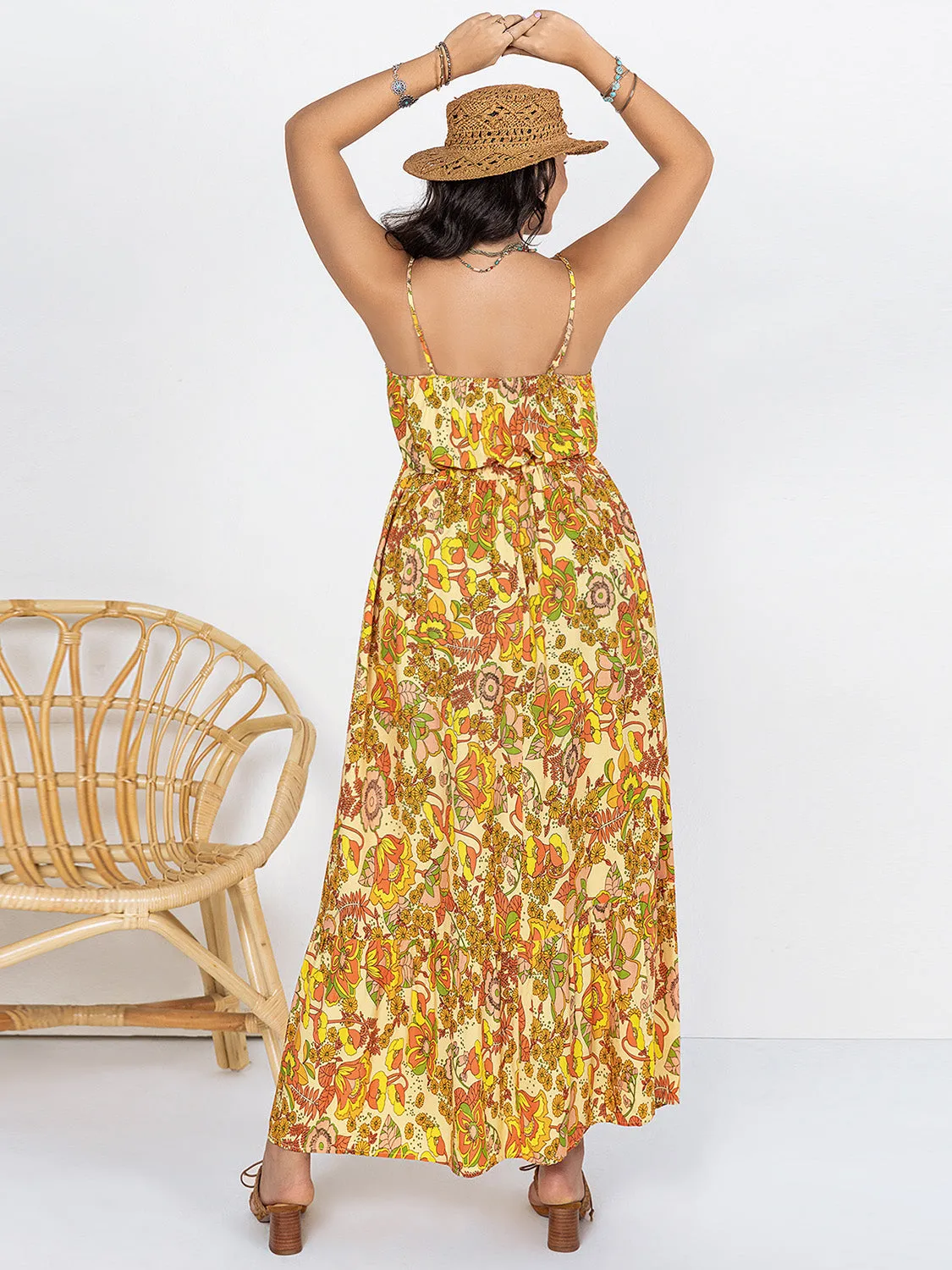 Plus Size Printed V-Neck Maxi Cami Dress sold by Charming Charlie product image thumbnail 2