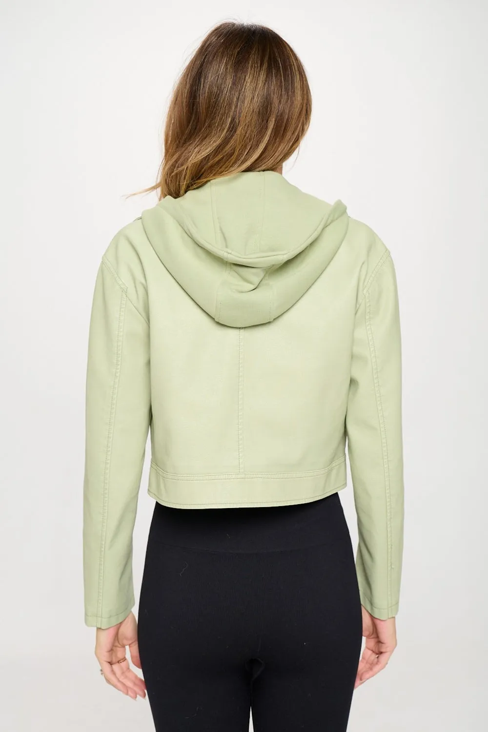 Coalition LA Snap Down Cropped Hooded Jacket sold by Charming Charlie product image thumbnail 2