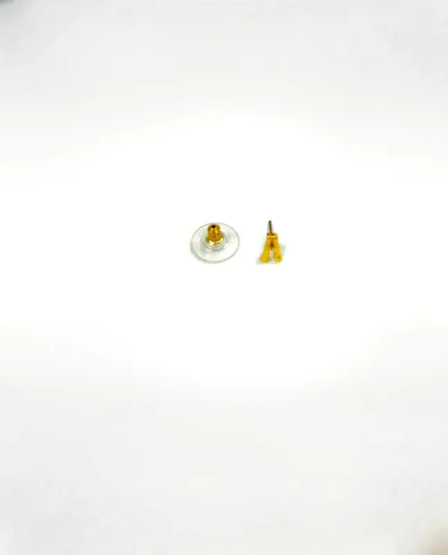 Rebecca Minkoff Earring- Gold Post Earring "A" sold by Charming Charlie