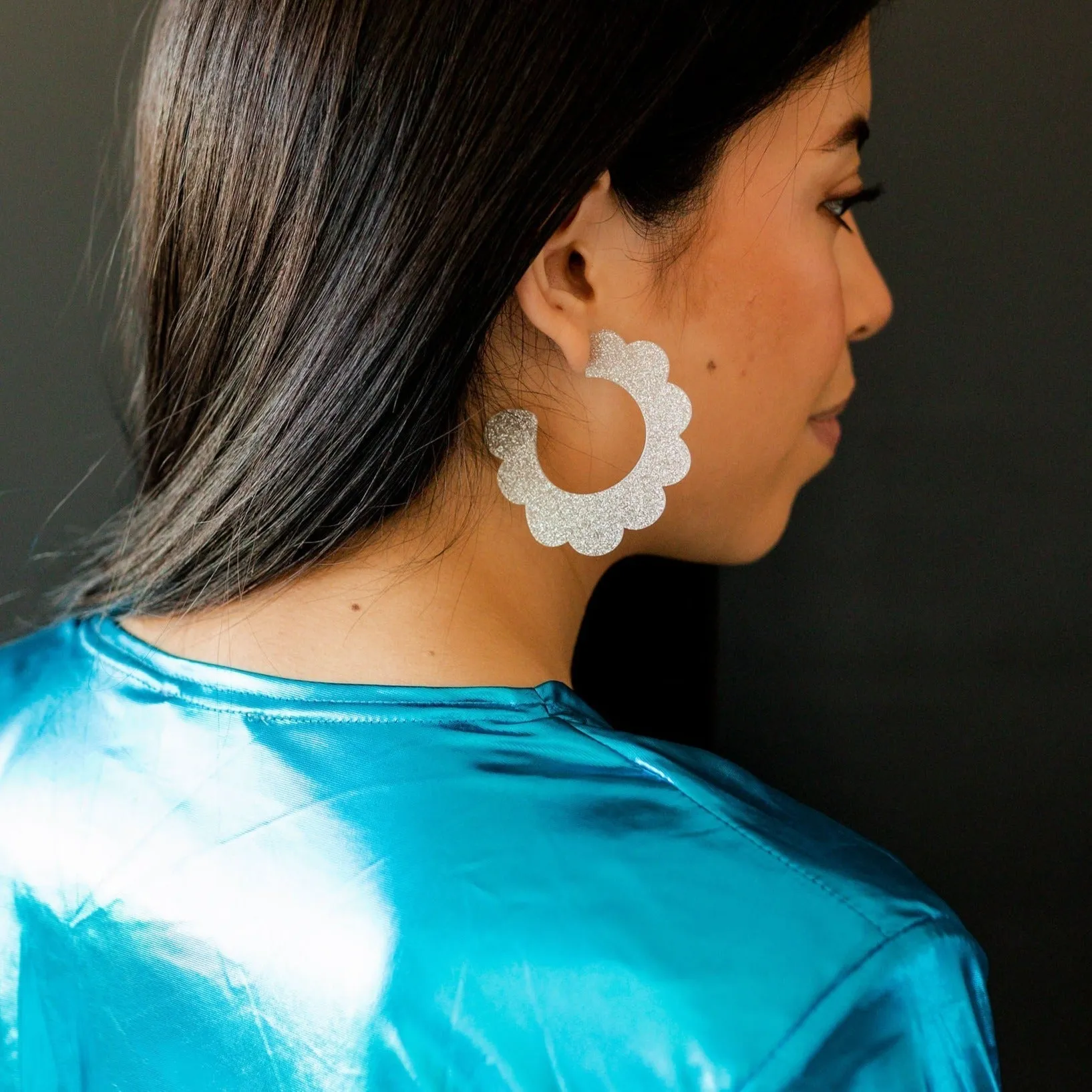 Margo - Silver Glitter sold by Charming Charlie