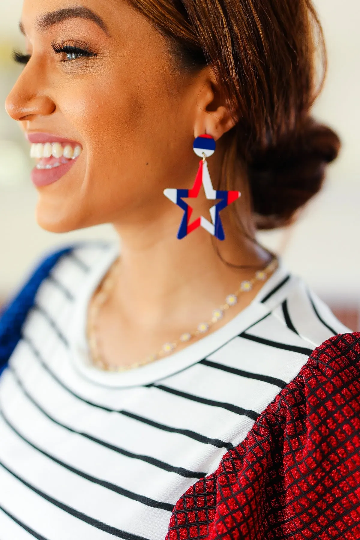 Americana Holiday Star Dangle Earrings sold by Charming Charlie product image thumbnail 4