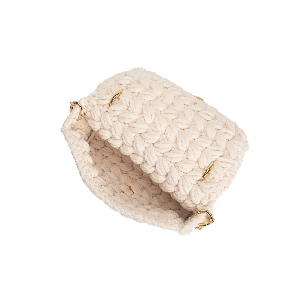 Avery Chenille Ivory Crossbody Bag sold by Charming Charlie product image thumbnail 4