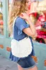 Cream Quilted Puffer Crossbody Bag sold by Charming Charlie