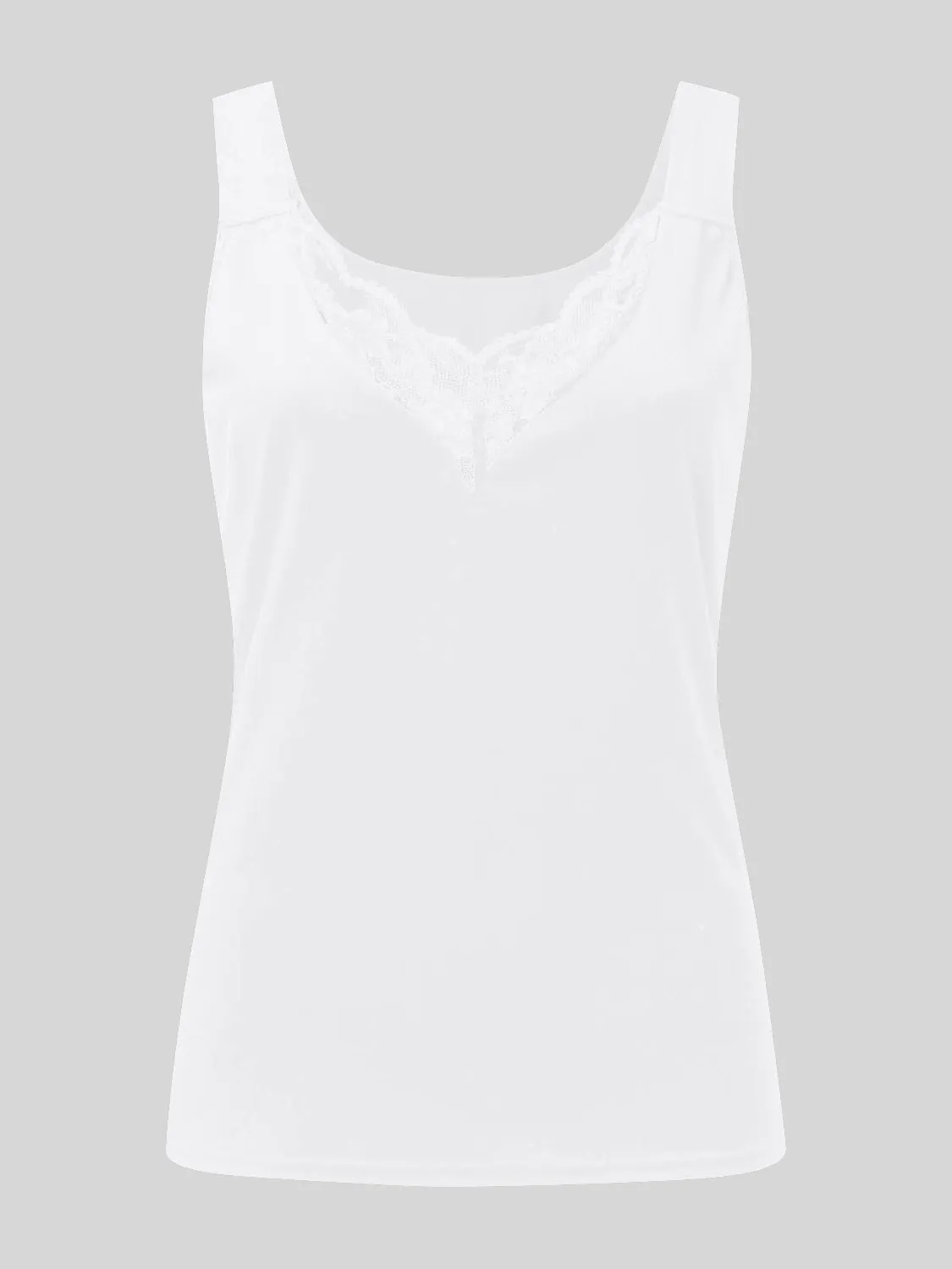 Full Size Lace Detail Sweetheart Neck Tank sold by Charming Charlie product image thumbnail 2