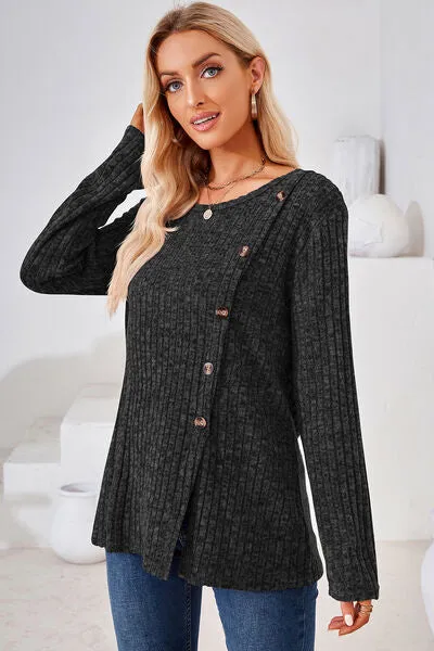 Round Neck Long Sleeve T-Shirt sold by Charming Charlie product image thumbnail 5