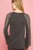 POL V-Neck Long Sleeve Lace Patch Top sold by Charming Charlie