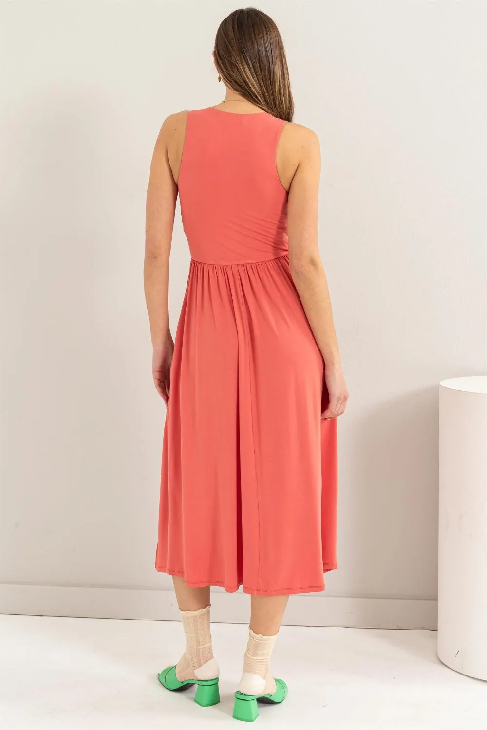 HYFVE Sleeveless Slit Midi Dress sold by Charming Charlie product image thumbnail 2