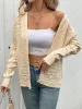 Openwork Button Up Long Sleeve Cardigan sold by Charming Charlie