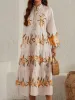 Printed Long Sleeve Midi Dress sold by Charming Charlie