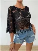 Openwork Round Neck Cover-Up sold by Charming Charlie