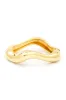 Wavy Iconic Gold Tone Hinged Bangle sold by Charming Charlie