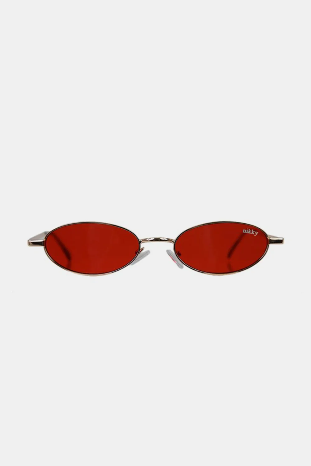 Nicole Lee USA Metal Frame Finley Oval Sunglasses sold by Charming Charlie product image thumbnail 3