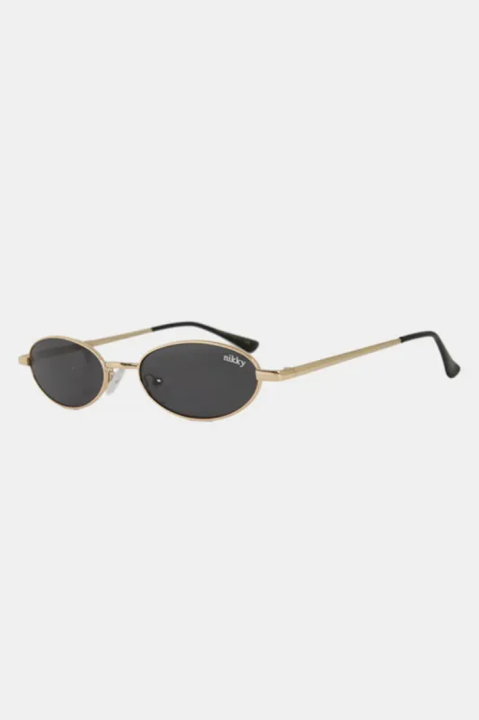 Nicole Lee USA Metal Frame Finley Oval Sunglasses made by Charming Charlie