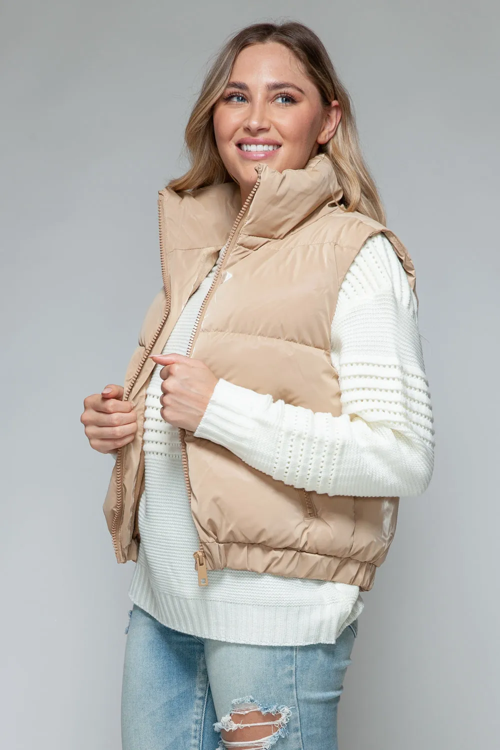 Snobbish Fine Fur Lining Quilted Vest sold by Charming Charlie product image thumbnail 4