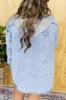 Distressed Button Up Long Sleeve Denim Jacket sold by Charming Charlie