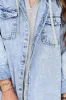 Distressed Button Up Long Sleeve Denim Jacket sold by Charming Charlie