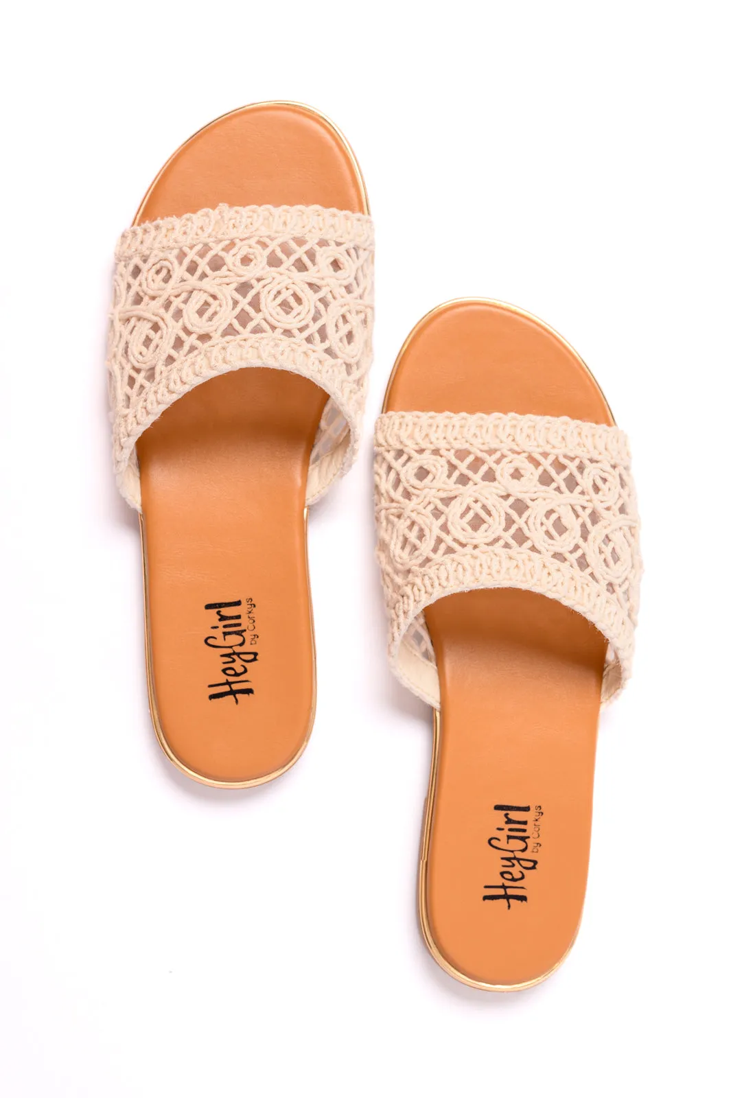 Hey Beach Sandals in Natural sold by Charming Charlie product image thumbnail 2