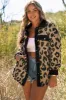 Leopard Button Up Long Sleeve Jacket sold by Charming Charlie