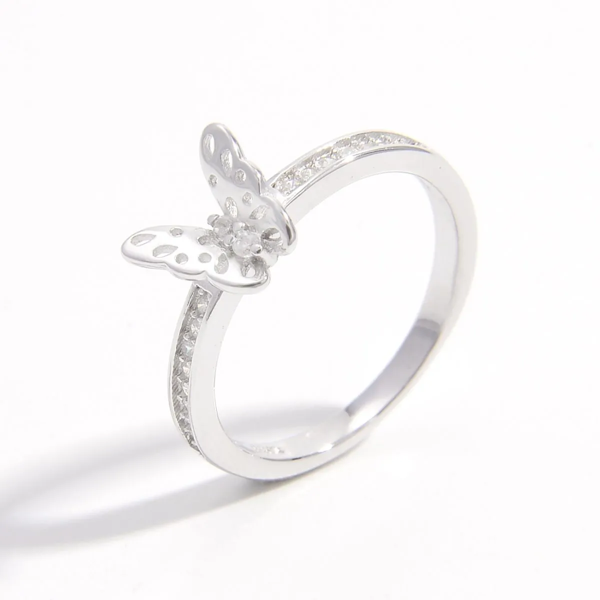 925 Sterling Silver Inlaid Zircon Butterfly Ring sold by Charming Charlie product image thumbnail 2