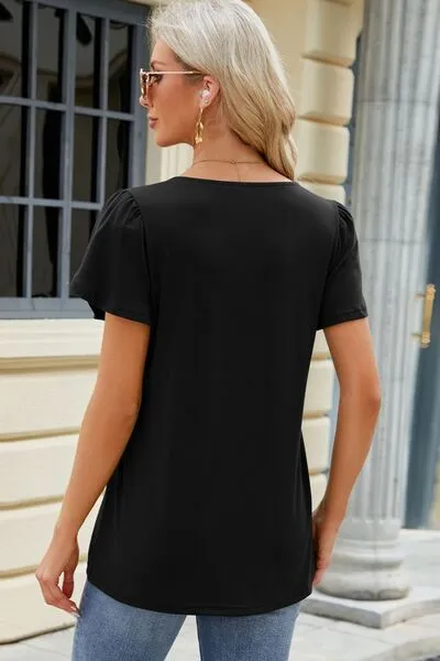 Square Neck Short Sleeve T-Shirt sold by Charming Charlie product image thumbnail 2