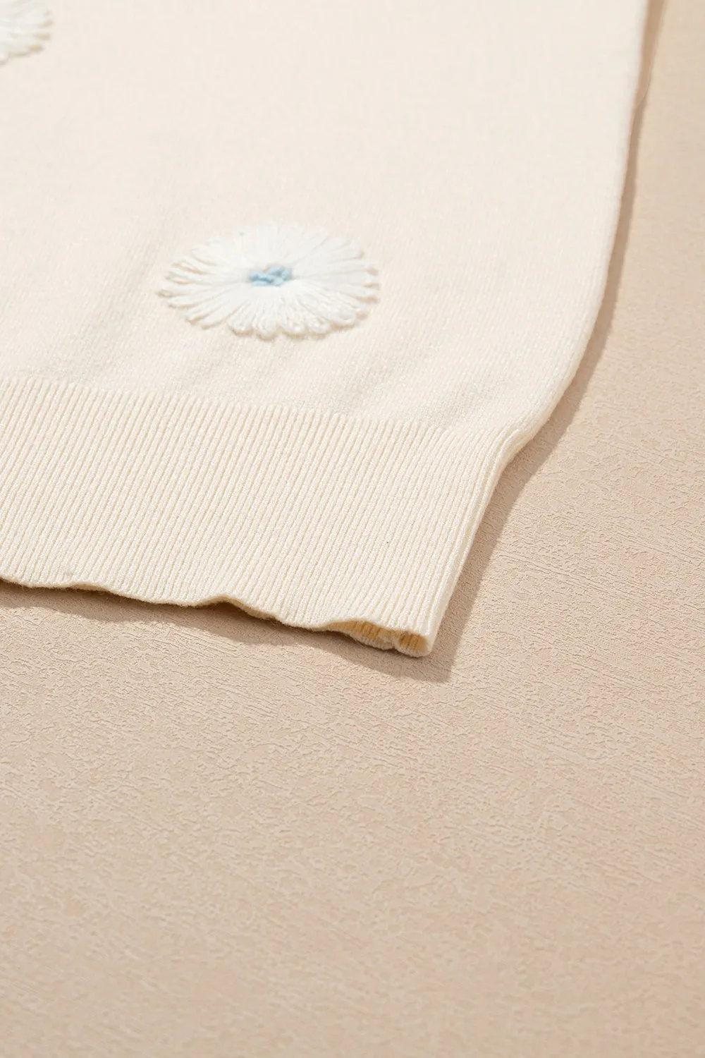 Daisy Round Neck Short Sleeve Knit Top sold by Charming Charlie product image thumbnail 4