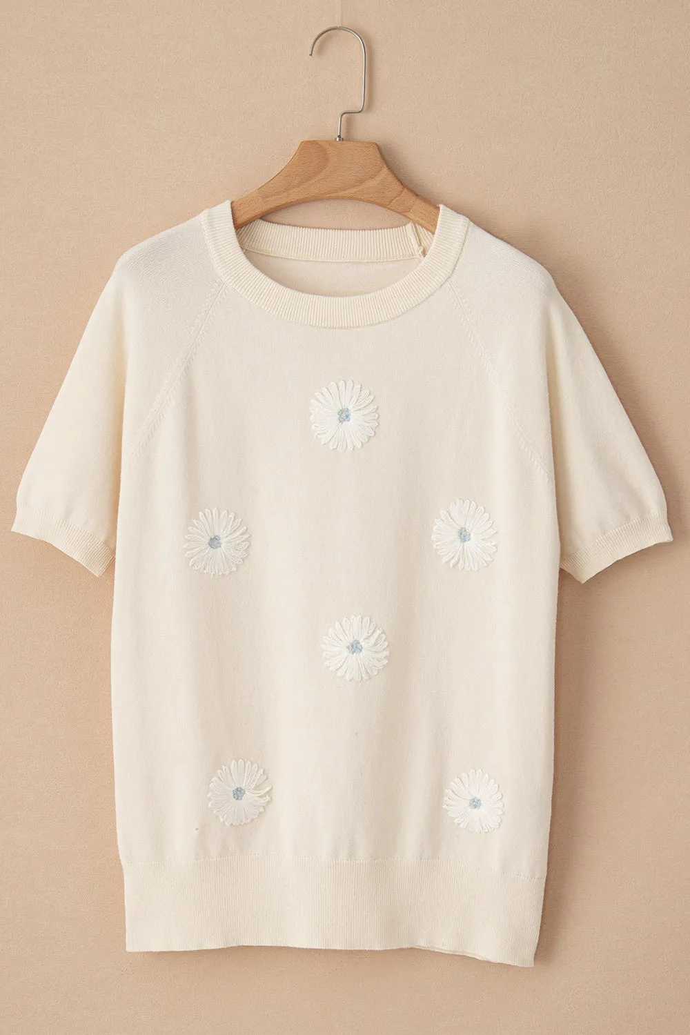 Daisy Round Neck Short Sleeve Knit Top sold by Charming Charlie product image thumbnail 2