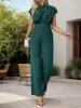 Cutout Cap Sleeve Wide Leg Jumpsuit sold by Charming Charlie
