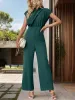 Cutout Cap Sleeve Wide Leg Jumpsuit sold by Charming Charlie