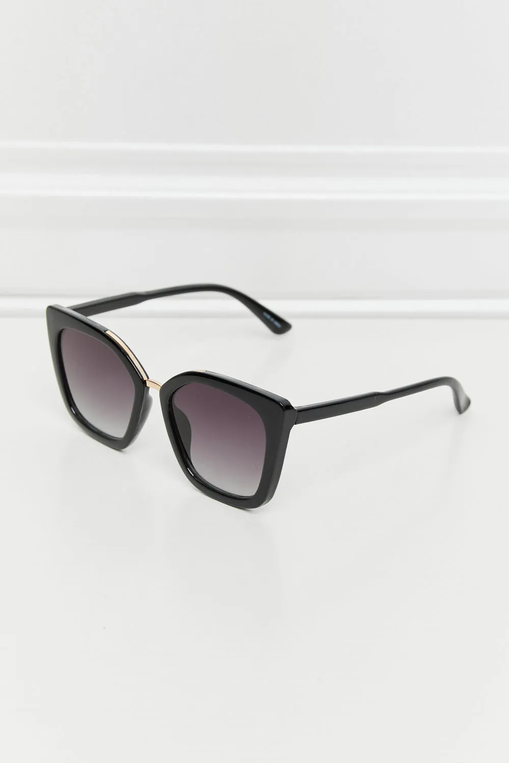 Cat Eye Full Rim Polycarbonate Sunglasses sold by Charming Charlie product image thumbnail 4